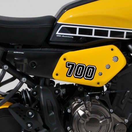 covers (by pair ) ermax for XSR 700 2016-2018, gris mat 2019(mat gray metallic 3 [mnm3] )