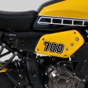 covers (by pair ) ermax for XSR 700 2016-2018, gris mat 2019(mat gray metallic 3 [mnm3] )