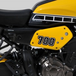 covers (by pair ) ermax for XSR 700 2016-2018, red black mat 2018(brillant red [drmd], blackmax )