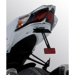 plate holder ermax for gsxr 1000   2009/2015 silver carbon look