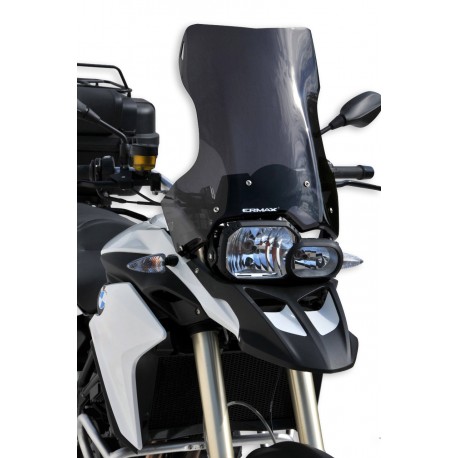 high protection windshield (45cm kit + fix. ) ermax for F 650 2008-2012 light brown