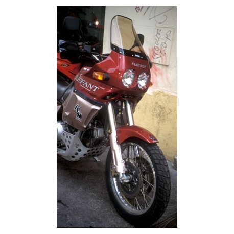 high protection screen + 15 cm ermax for cagiva 750/900 elephant blue