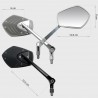 ret03g by pair r√©troviseurs homologu√©s, r√©versibles and ajustables aluminium grey