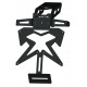 sup09evo lisence plate holder d√©port√© aluminium black with support of blinkers