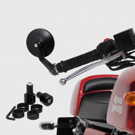 by pair r√©troviseurs embouts of handlebar black