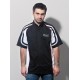 ermax man shirt brod√©e short sleeves noir/blanc/rouge