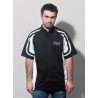 ermax man shirt brod√©e short sleeves red