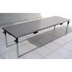 rst01 work station of job with slide EN sheet aluminium 3mm