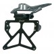 sup02 plate holder large model ermax aluminium black adjustable with blinkers holder