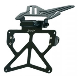 sup02 plate holder large model ermax aluminium black adjustable with blinkers holder