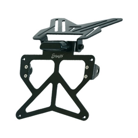 sup02 plate holder large model ermax aluminium black adjustable with blinkers holder