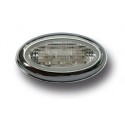 no. 7 mini r√©p√©titeurs (complement blinkers ) oval white √† led aluminium edge