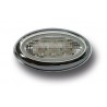 no. 7 mini r√©p√©titeurs (complement blinkers ) oval white √† led black edge