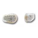 no. 35y by pair turn signal front white with led E 11 for motorcycles yamaha