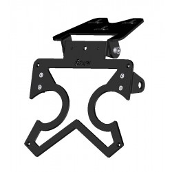 sup03 plate holder large model ermax aluminium black adjustable with blinkers holder