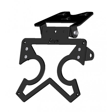 sup03 plate holder large model ermax aluminium black adjustable with blinkers holder