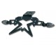 sup09 plate holder ermax aluminium black + blinkers holder