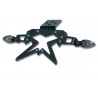 sup09 plate holder ermax aluminium black + blinkers holder