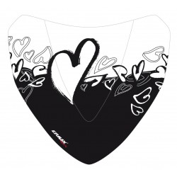 S√©rigraphie black hearts for nose screen
