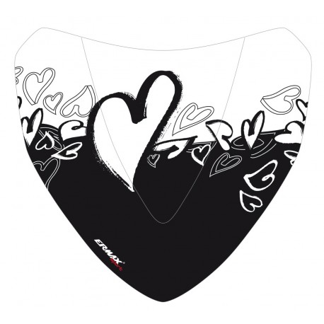 S√©rigraphie black hearts for nose screen