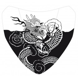 S√©rigraphie black dragon for nose screen