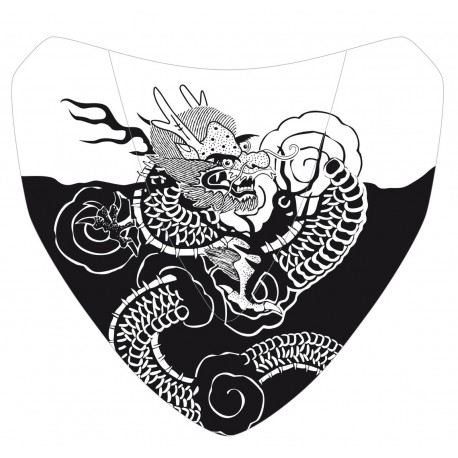 S√©rigraphie black dragon for nose screen