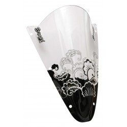 S√©rigraphie black art deco for screen and windshield