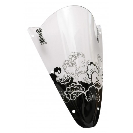 S√©rigraphie black art deco for screen and windshield