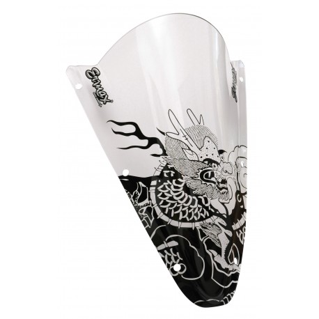S√©rigraphie black dragon for screen and windshield