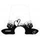 S√©rigraphie black hearts for screen and windshield