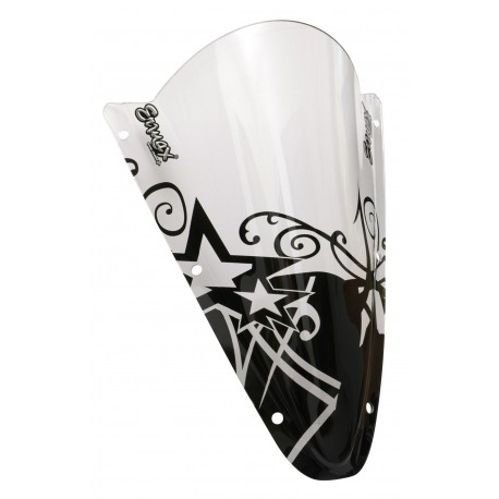 S√©rigraphie black stars for screen and windshield