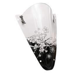 S√©rigraphie black sakura for screen and windshield