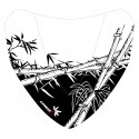 S√©rigraphie black bamboo for nose screen
