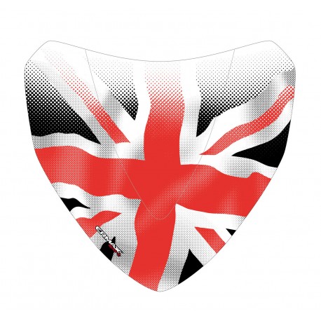 S√©rigraphie black and red union jack for sport screen