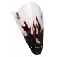 S√©rigraphie black and red flaming for screen and windshield