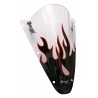 S√©rigraphie black and red flaming for screen and windshield