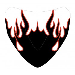 S√©rigraphie black and red flaming for nose screen