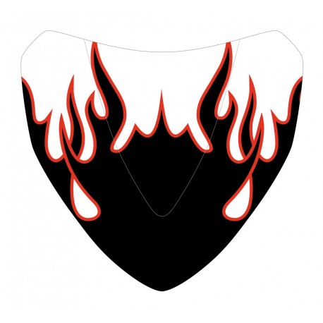 S√©rigraphie black and red flaming for nose screen
