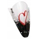 S√©rigraphie black and red hearts for screen and windshield