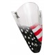 S√©rigraphie black and red stars & stripes for screen and windshield