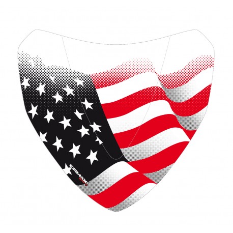 S√©rigraphie black and red stars & stripes for nose screen